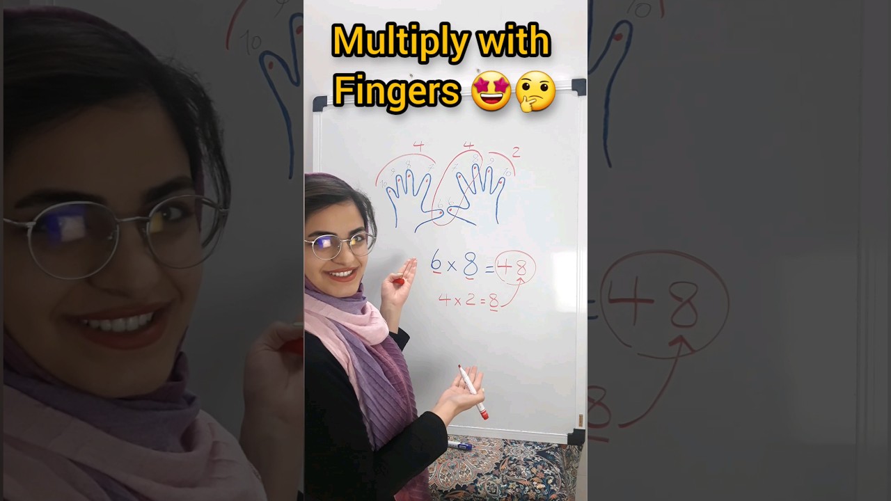multiply with fingers🤩🤔