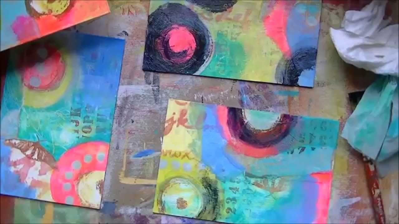 Painted Postcards - Working in a Series