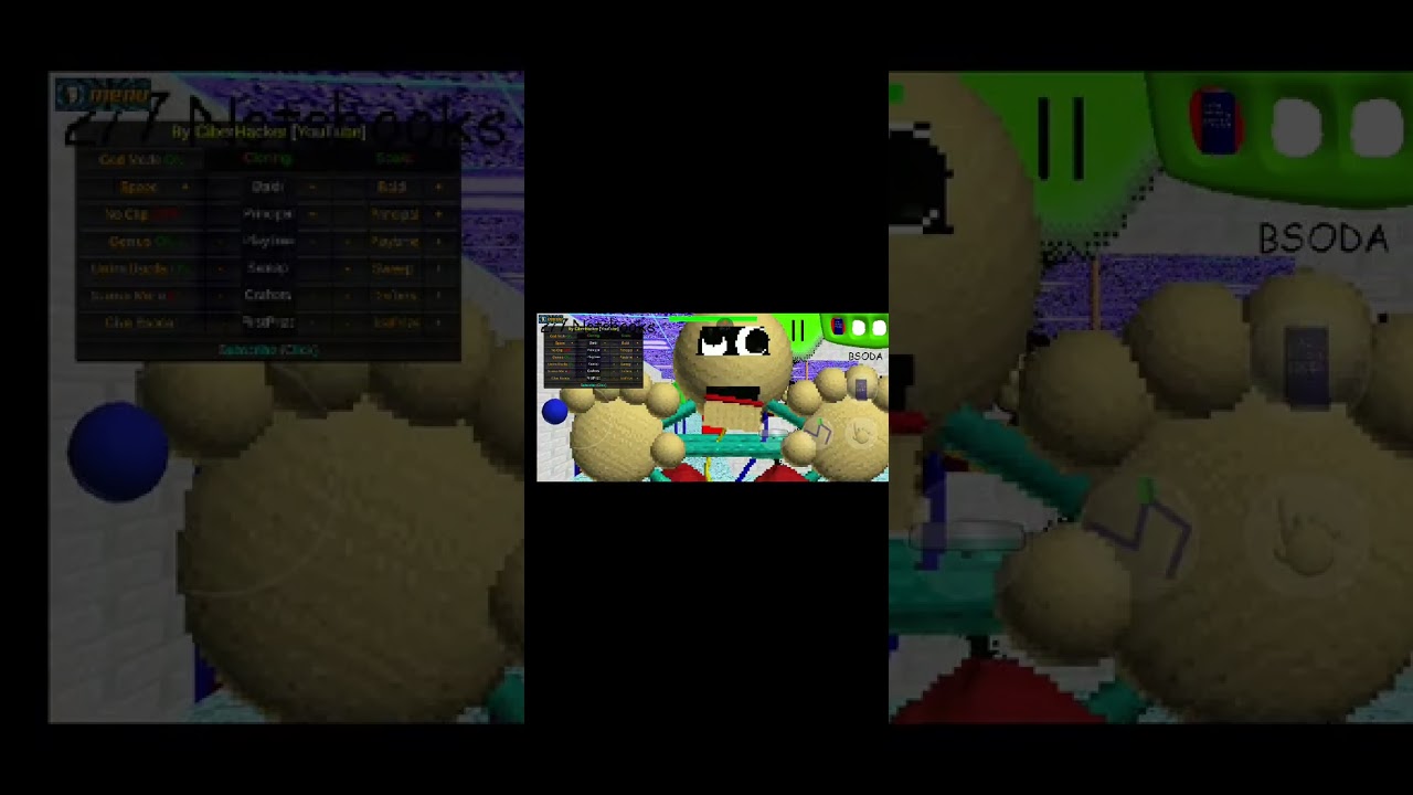 Je joue à Baldi Basic anniversaire et avec du HACKS 