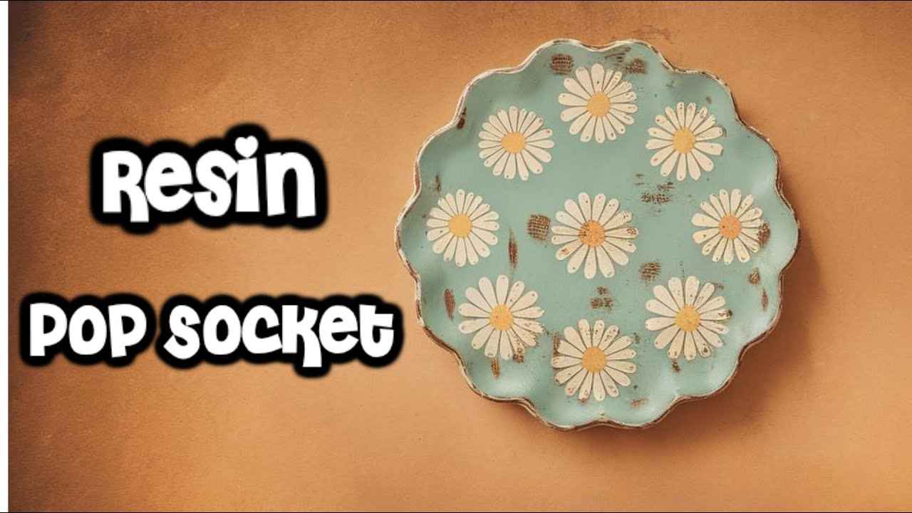 resin pop socket tutorial | homemade pop socket | easy resin crafts