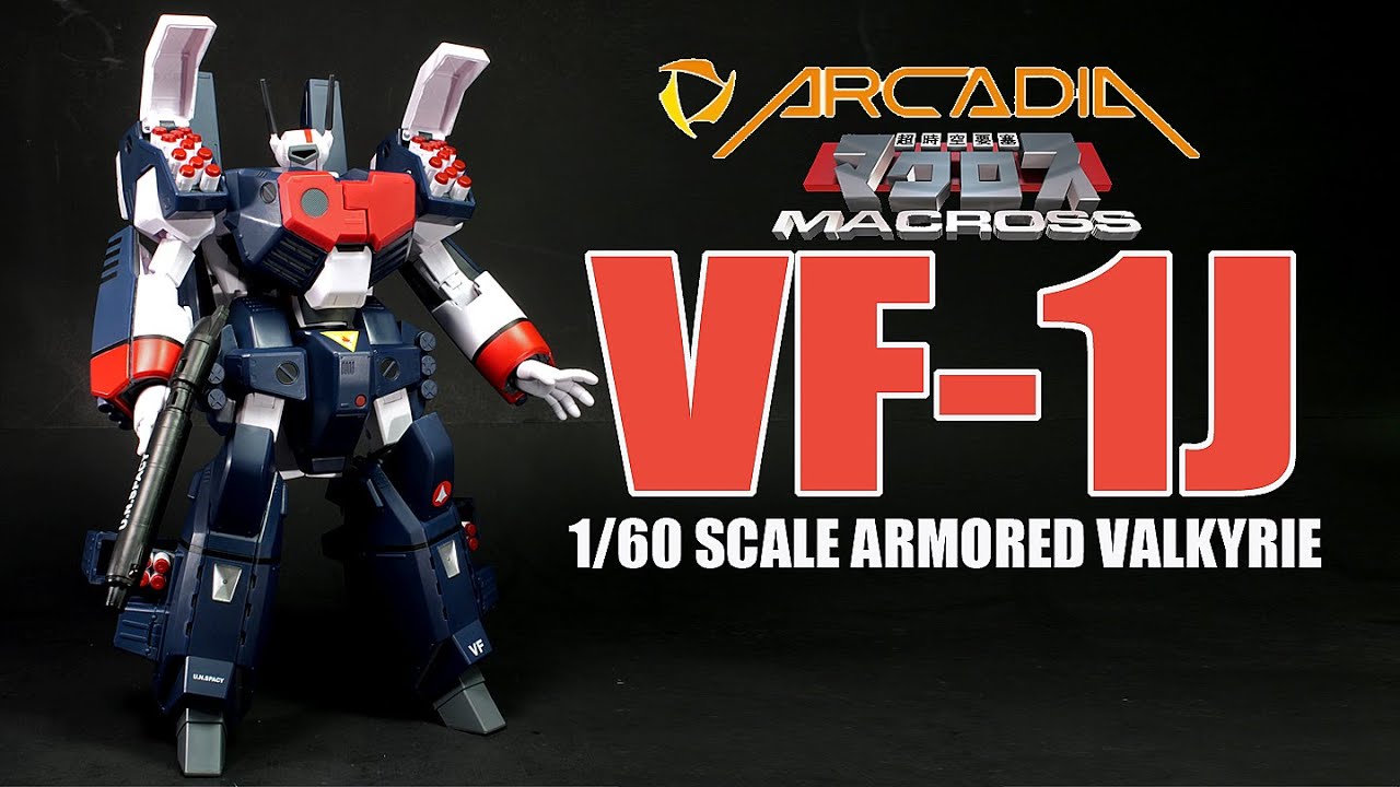 Arcadia 1/60 scale VF-1J Armored Valkyrie ikaru Ichijo Macross robot figure review
