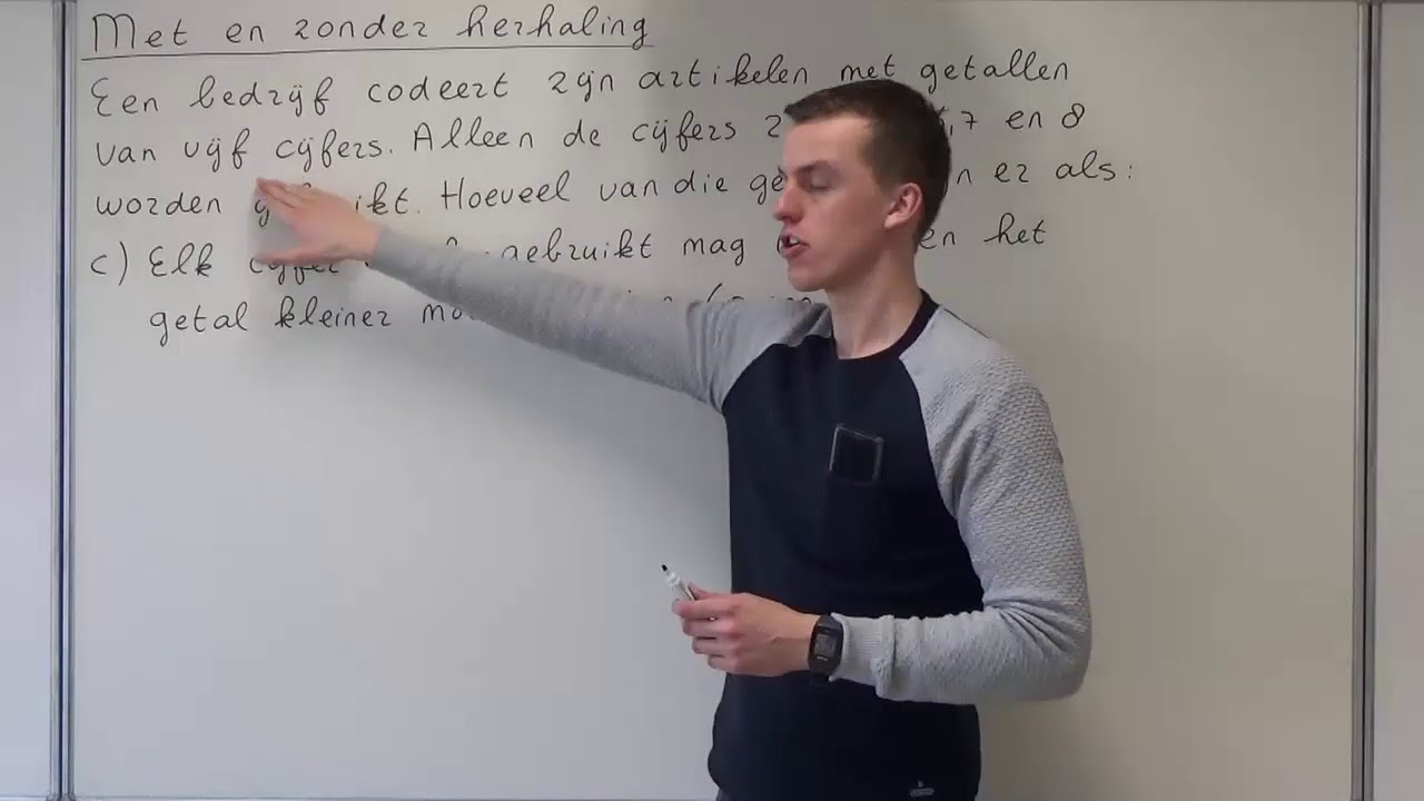 Tellen met en zonder herhaling (HAVO wiskunde A & VWO wiskunde A/C)