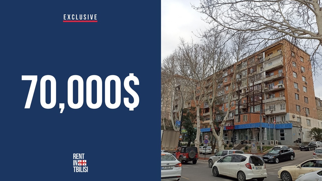 Exclusive apartment for sale in Tbilisi | Didube | 1 Bedroom | 54 Sq.m + 40 Sq.m Extension | 70,000$