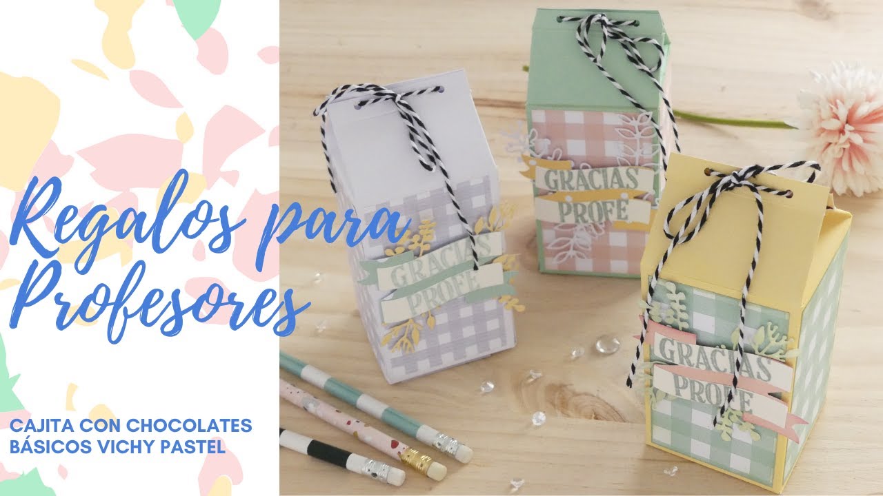 CAJITA TIPO BRICK DE LECHE - REGALO PARA PROFESORES MUY FÁCIL - FIN DE CURSO