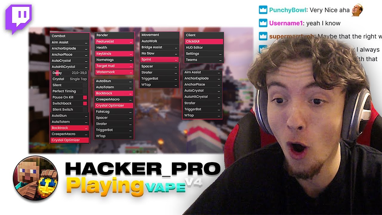 Демонстрация экрана читеров в прямом эфире на Twitch!