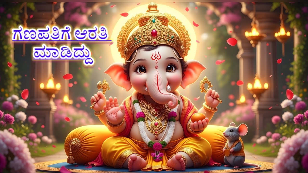ಗಣಪತಿಗೆ ಆರತಿ ಮಾಡಿದ್ದು | Ganapatige Aarati Madiddu. #ganeshabhajan #bhajans #ganapatiaarti #ganesha 
