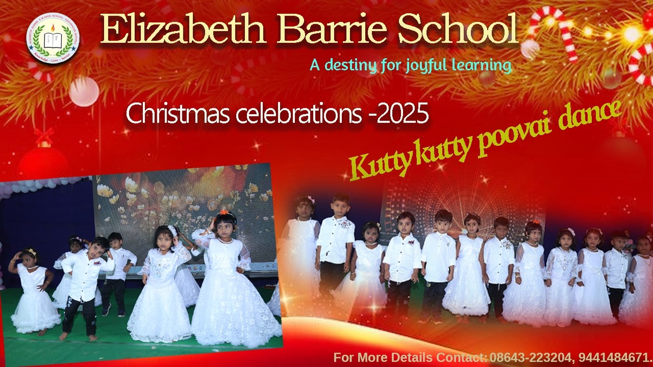 KuttyKutty Poovai by Pre-Primary Spread Festive Cheer @elizabethbarriehighschool 2025 christmas
