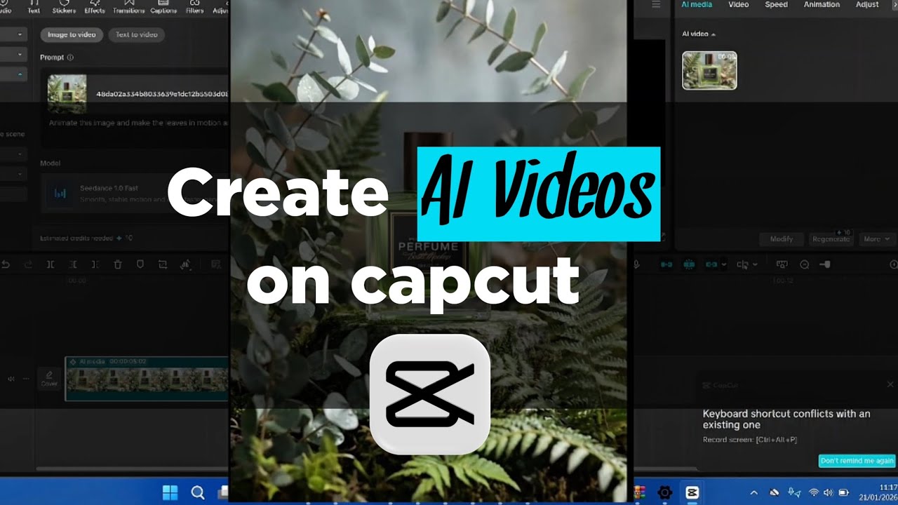 How to create AI videos on capcut 
