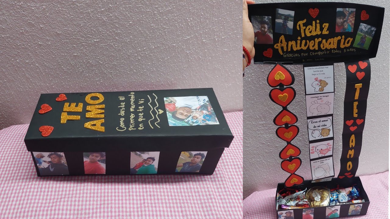 caja sorpresa para aniversario cumple mes 💗🎁