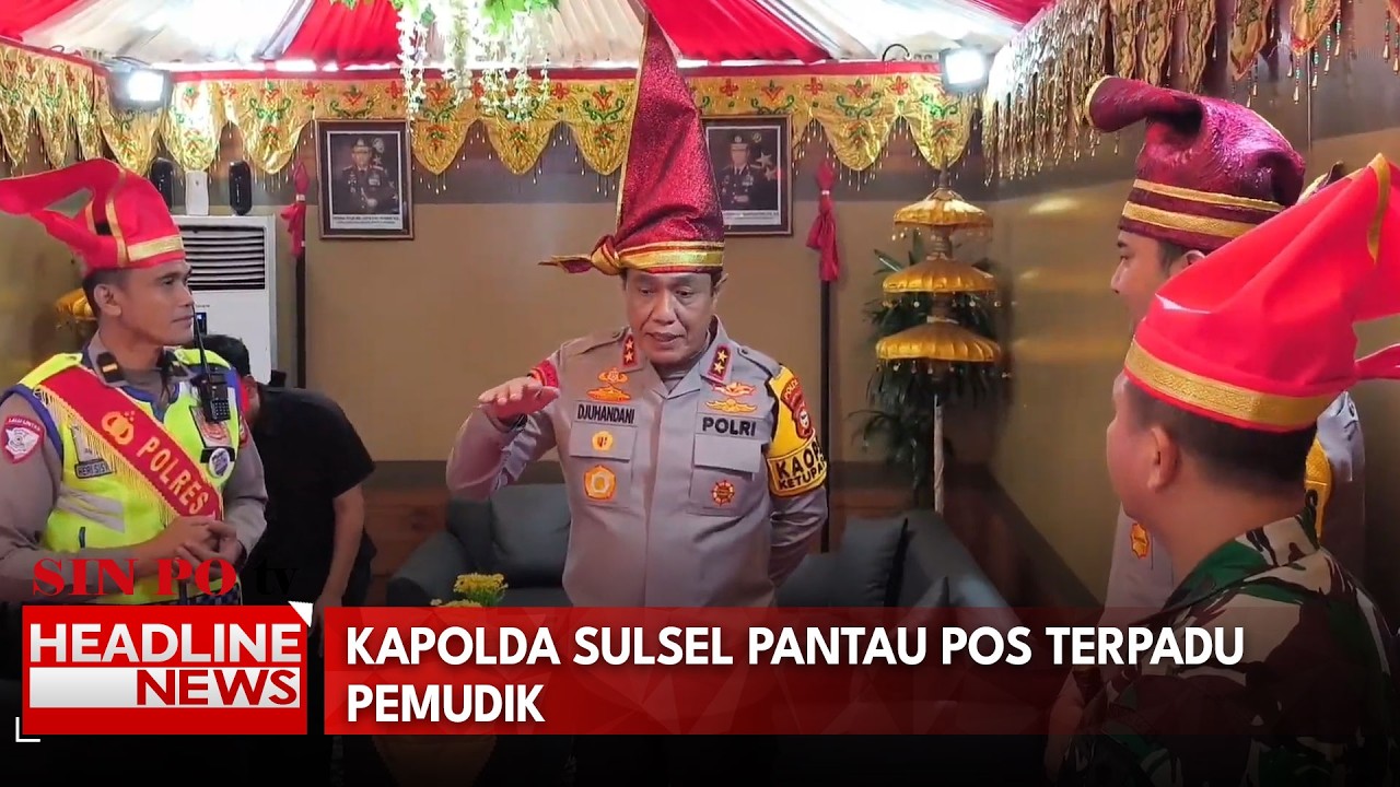 Kapolda Sulsel Pantau Pos Terpadu Pemudik