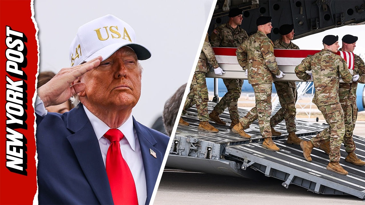 President Trump Participates In Dignified Transfer Ceremony For Us Soldiers Killed In Iran Attack