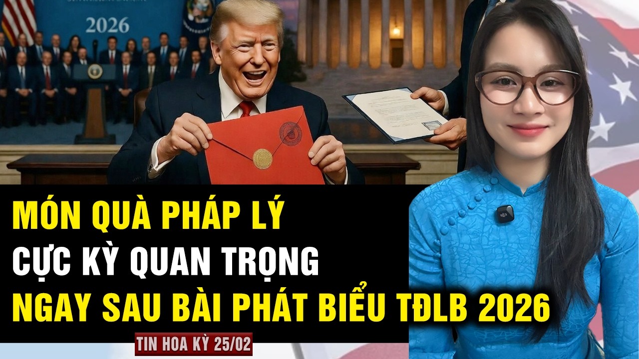 TT Trump nhận được MÓN QUÀ PHÁP LÝ cực kỳ quan trọng ngay sau Thông Điệp Liên Bang 2026 đầy uy lực!