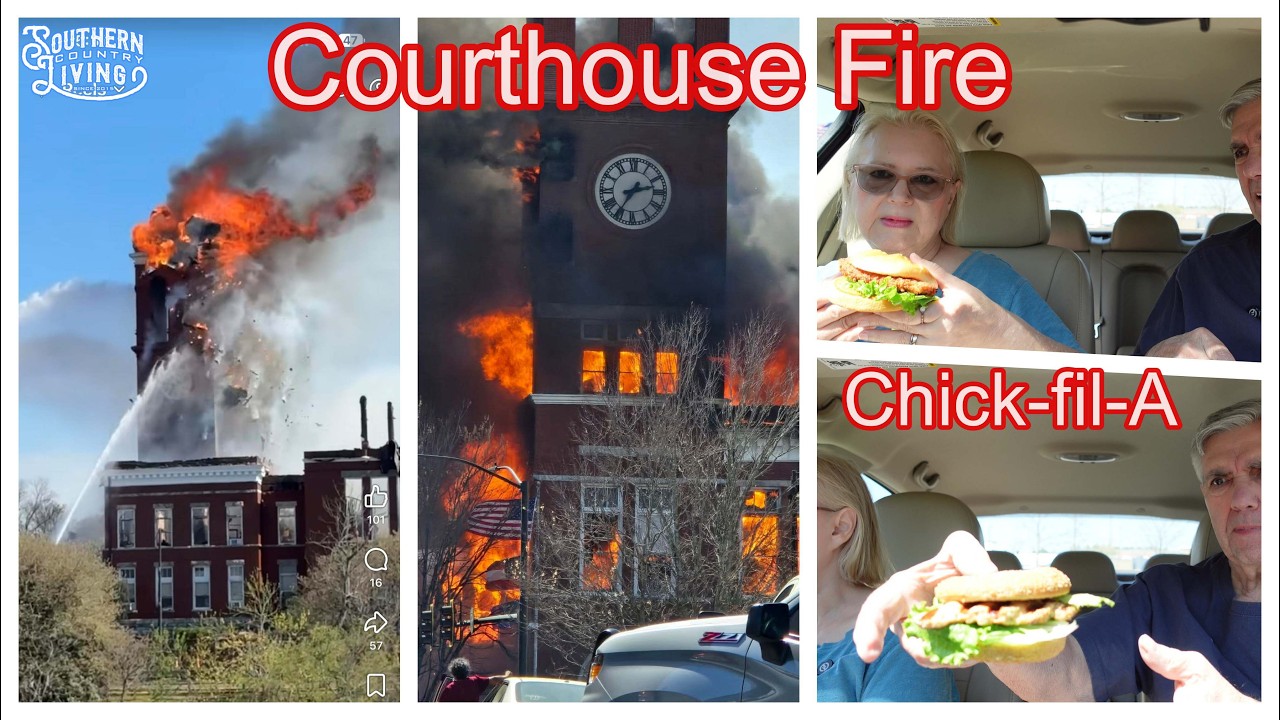 Courthouse Fire  --  Chick-fil-A  Meal  --  Drive and Camera Test