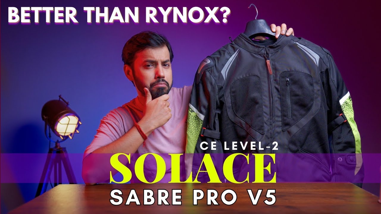 SOLACE Sabre Pro V5 Touring Ce Level 2 Riding Jacket Is it any good than RYNOX? | Within Rs.10000