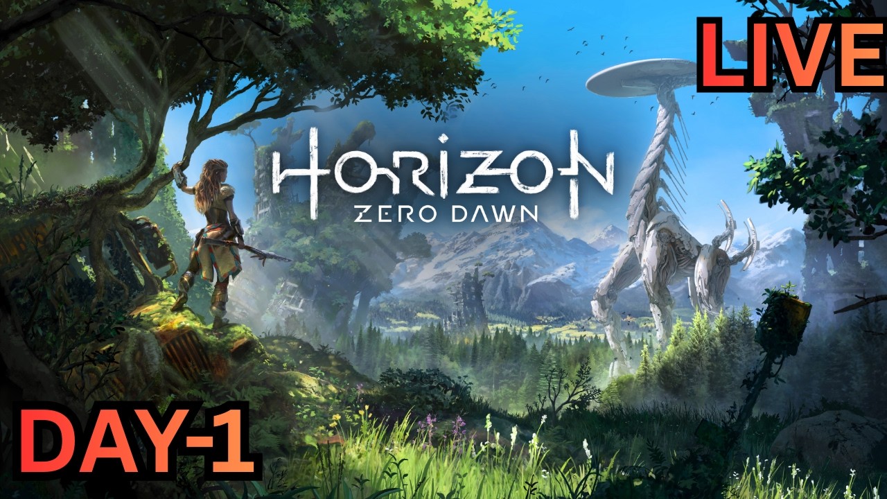 HORIZON ZERO DAWN REMASTERED CHILL LIVE STREAM DAY-1| PLAYING FIRST TIME #horizonzerodawnremastered