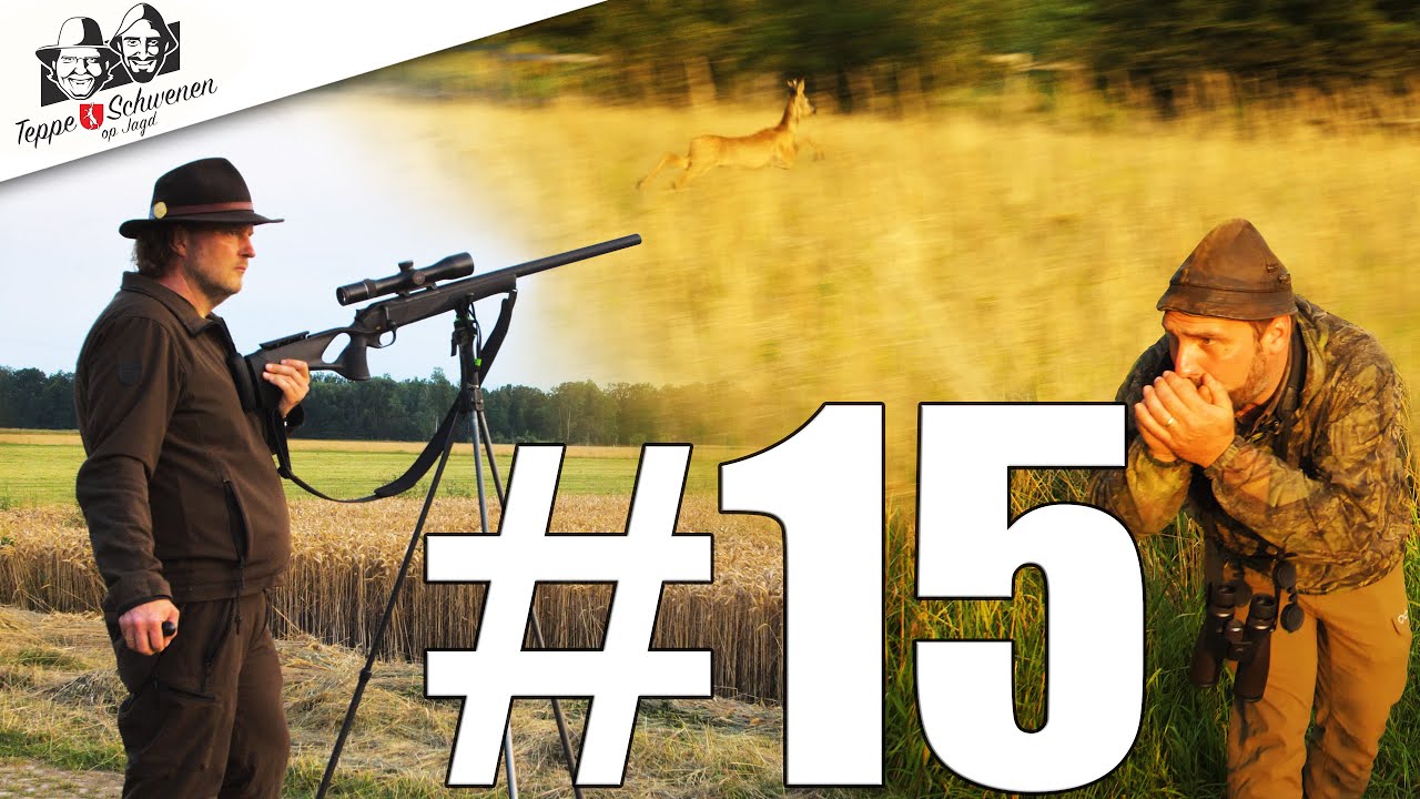 Blattjagd | Zwei Jäger im Revier | Niedersächsischer Jäger–mit Teppe und Schwenen op Jagd