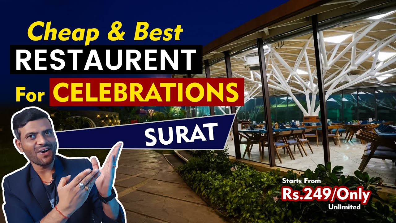 Top 10 Best Restaurants for celebrations in Surat | VESU | Up to 30% DISCOUNT😱 #DesignerCouple