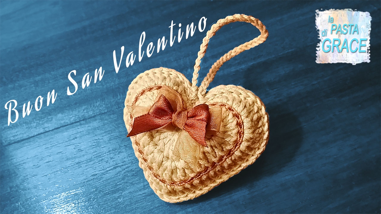Cuore a Uncinetto 3D per un  Buon San Valentino