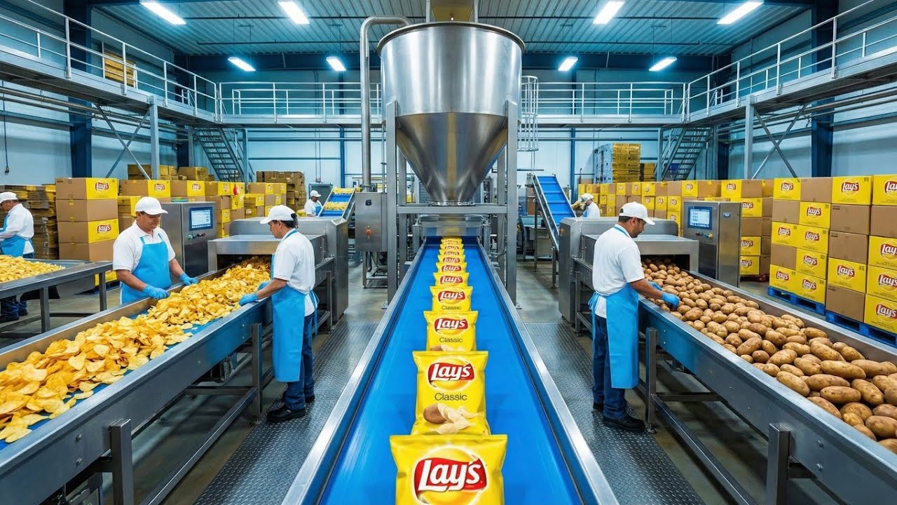 Inside the Lay’s Factory How Potato Chips Are Made at Massive Scale | Potato Chips Factory Process