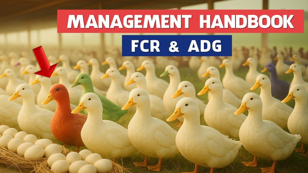 Techniques for Cherry Valley Duck Farming for Meat: FCR & ADG - Growth and Feed Efficiency