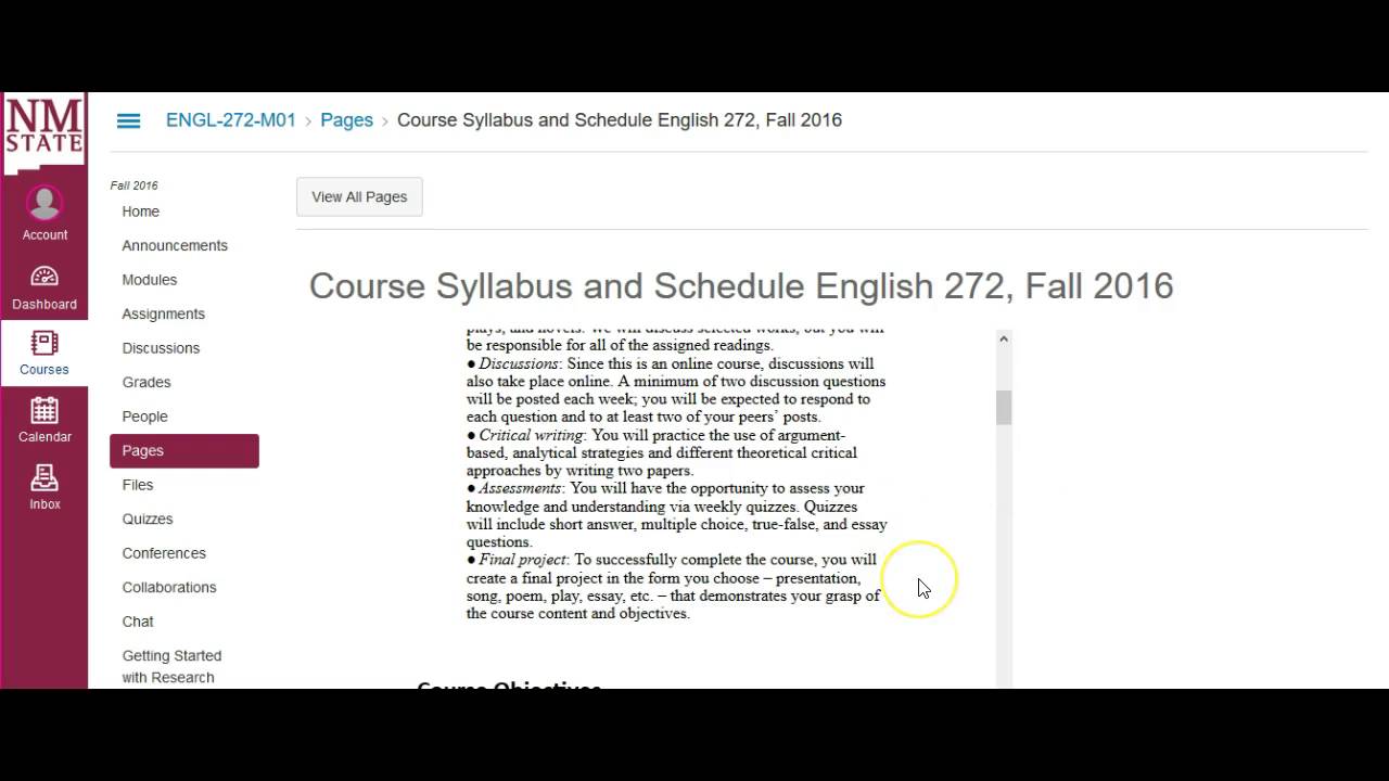 English 272 Course Orientation