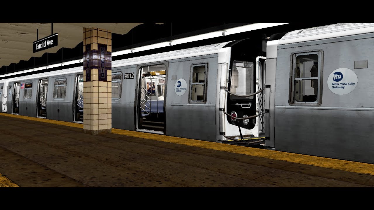 openbve: R160A CBTC { F } Euclid ave to jamaica 179 Street via 53rd st queens Blvd EXP NTT
