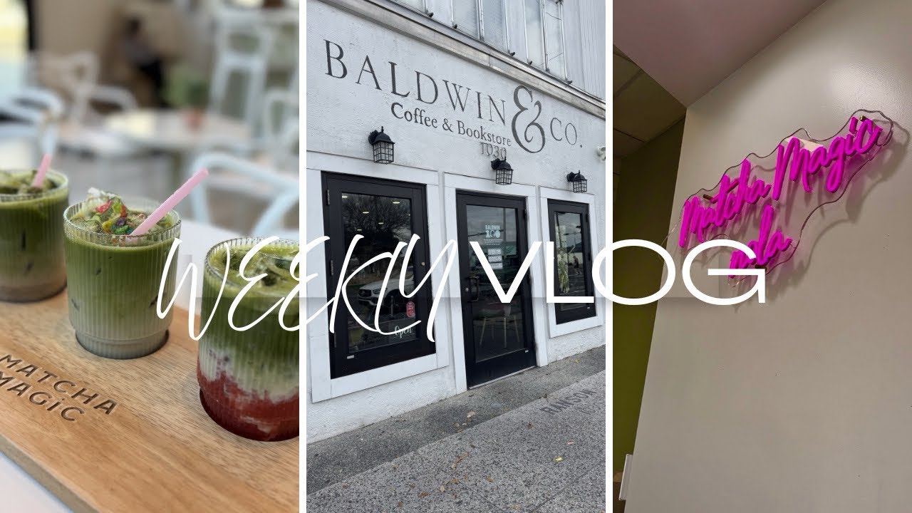 WEEKLY VLOG | More Coffee Shops, Trying Matcha for the First Time, Buc-ee’s & More!