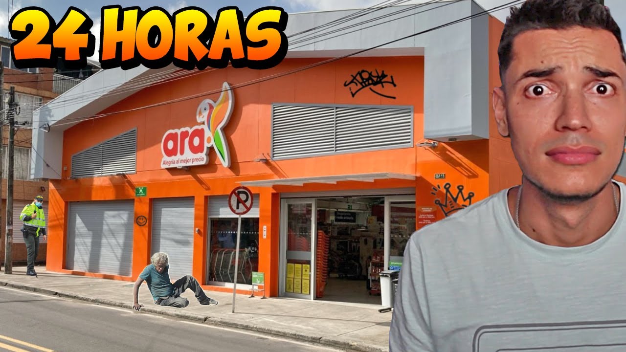 SOBREVIVÍ 24 HORAS COMIENDO EN EL ARA 😱