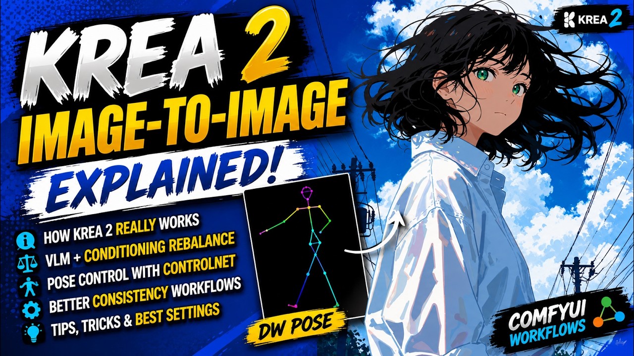 Krea 2: Image-to-Image Explained | Почему это не модель для редактирования + лучшие воркфлоу в Co...