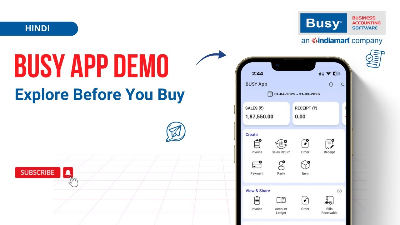 Access BUSY App Demo Account ✅ Try Before You Buy | Hindi