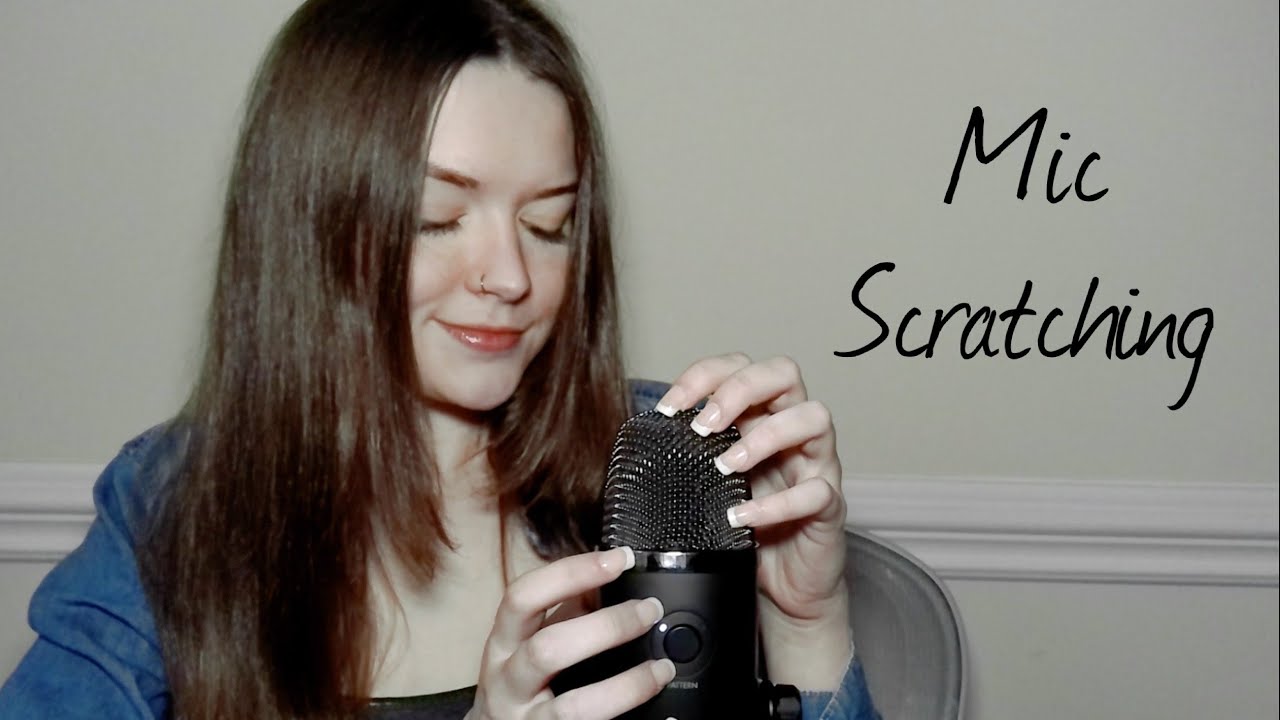 ASMR Tingly Mic Scratching and Whispering 😴 ~ Bare Mic Scratching