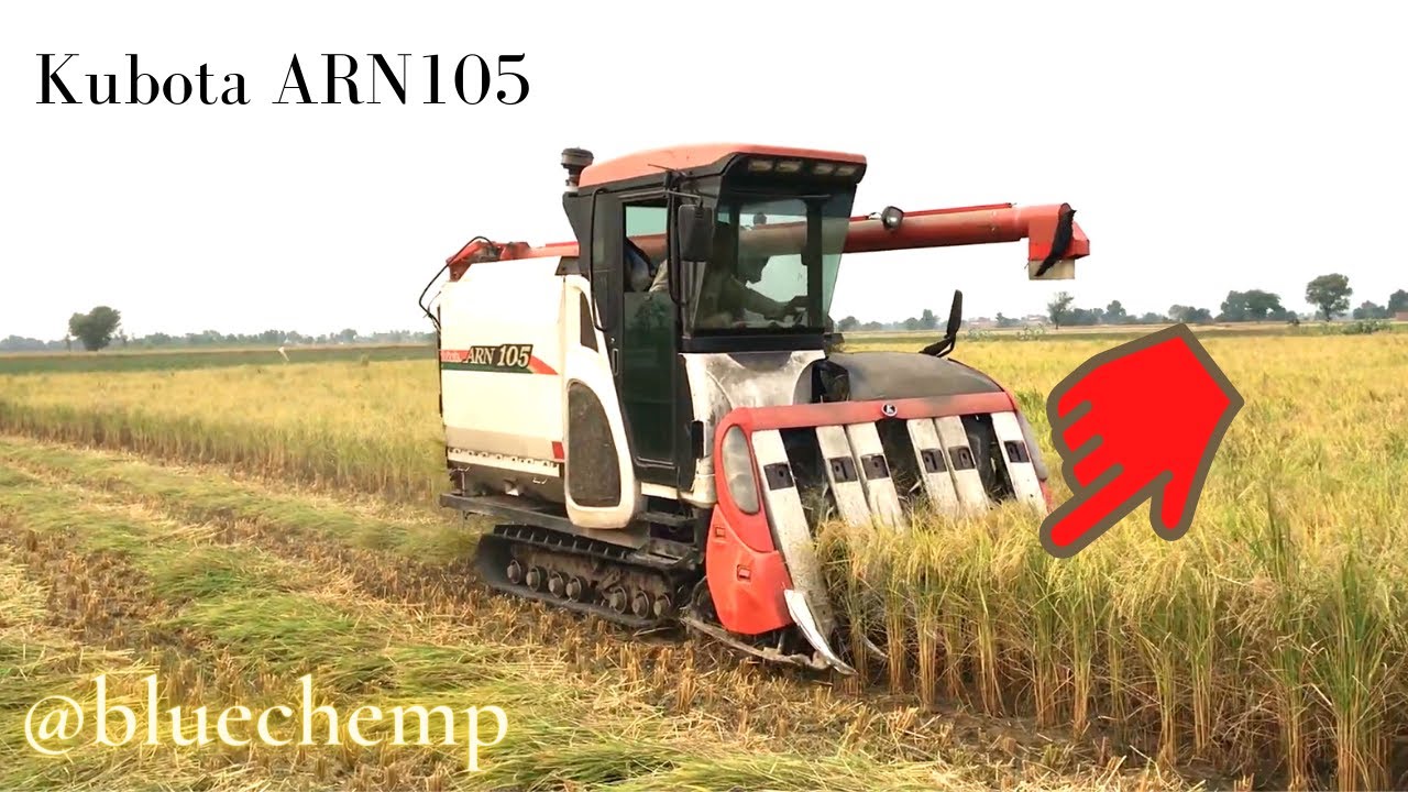 Kubota ARN105 combine harvester I Paddy harvester I kubota harvester