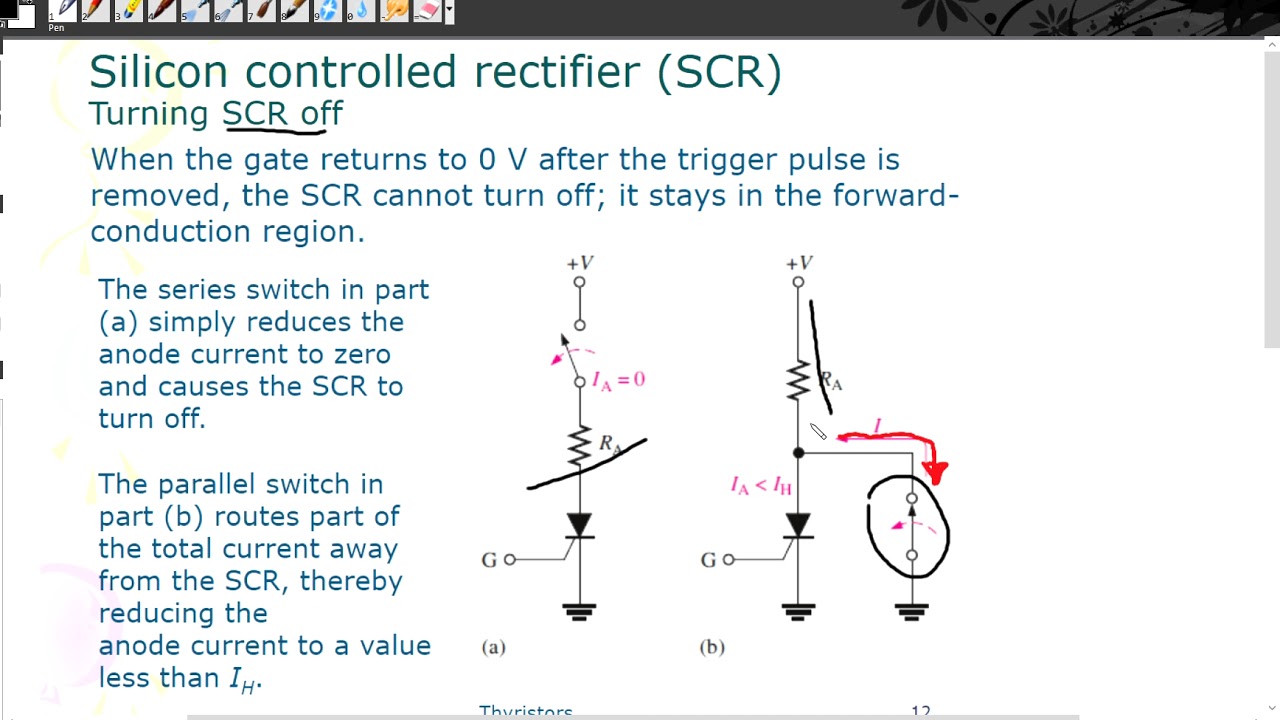 What is SCR? A brief explanation on how to turning on and off. Analogue Electronics 2