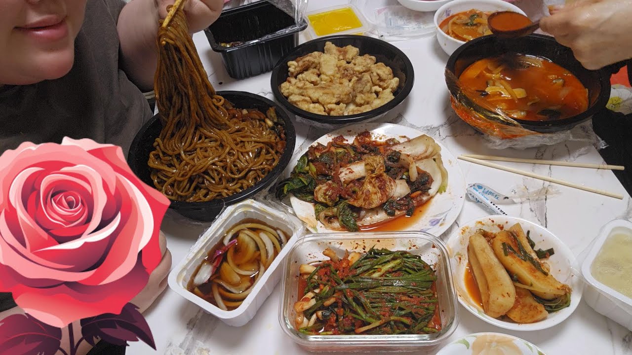 모녀29ep] 역시 짜장면엔 파김치가 어울리지 짱이지 입안 가득!! 탕수육은 덤  엄마요리쉼