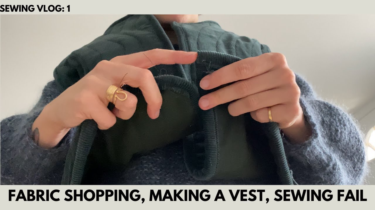 SEWING VLOG| Fabric Shopping + mini haul | Sew with me (and a fail)