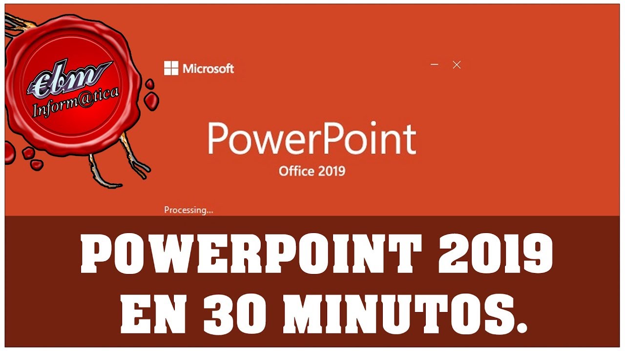 APRENDE A USAR POWERPOINT 2019 EN 30 MINUTOS
