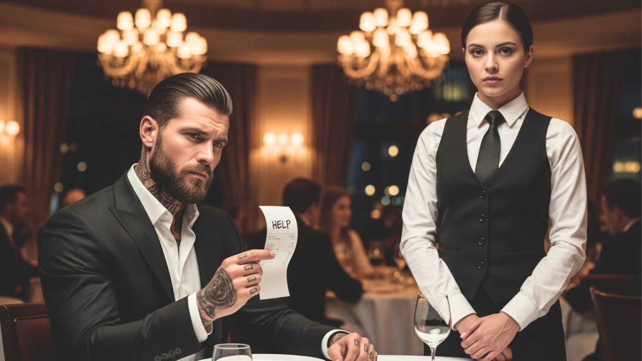 Waitress Wrote “HELP” on the Mafia Boss’s Receipt — He Read It and His Face Went Dark