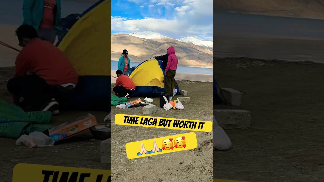Camping Tips 🏕️🏕️Must Watch 🙏🏻 #ladakh #camping #tsomoriri #pangonglake #shortsfeed #viralshort