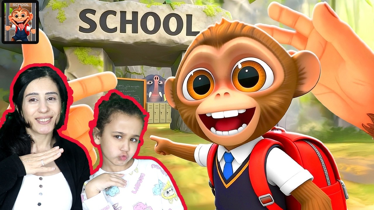 Maymun Okulda Monkey Students Komik Anlar Esra Games