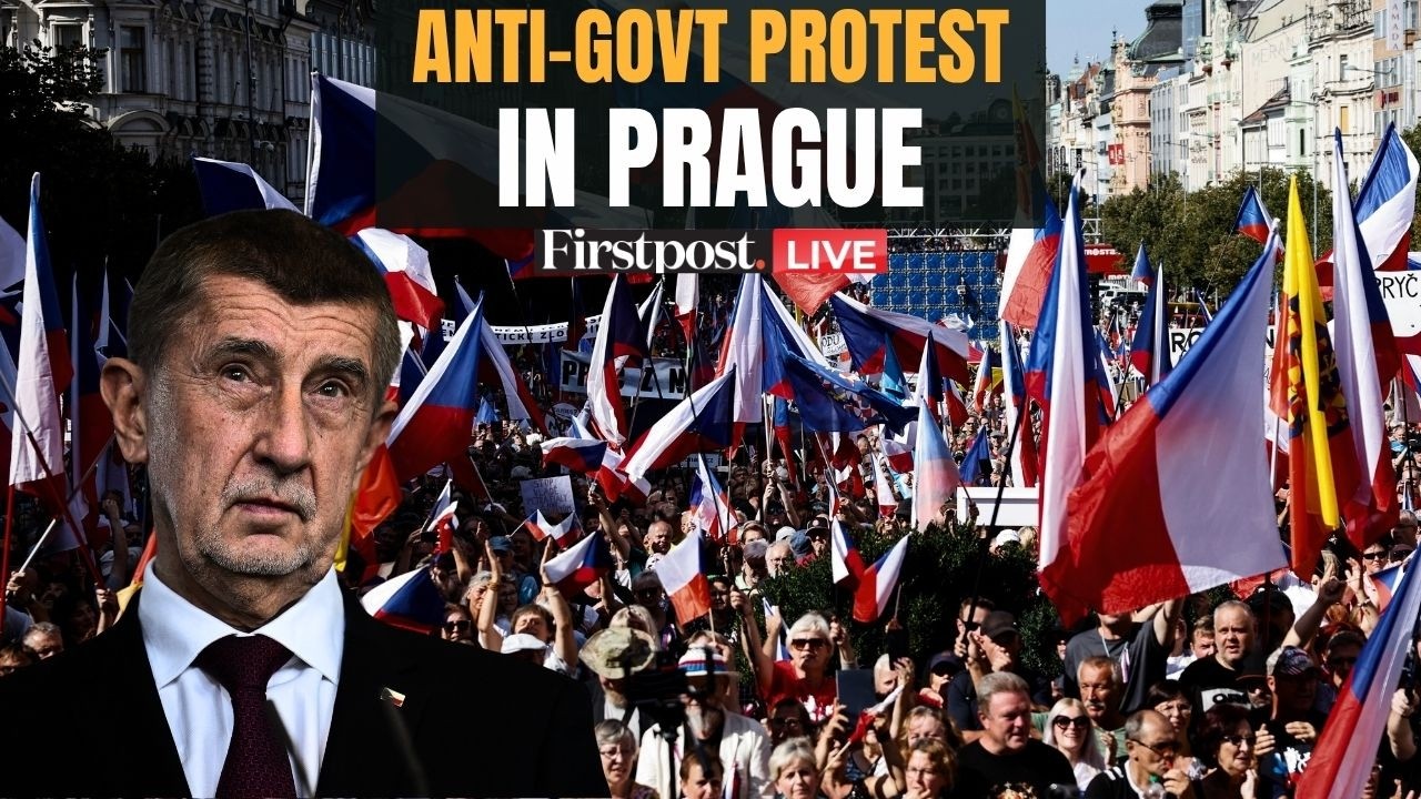 LIVE: Anti-Govt Protesters Rally in Prague Against Czech's 