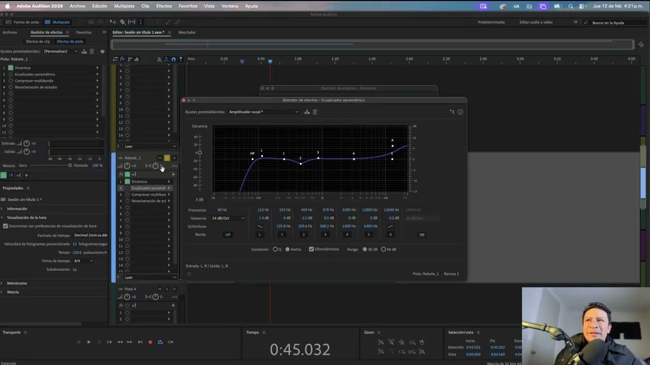 Masteriza tu voz en Adobe 