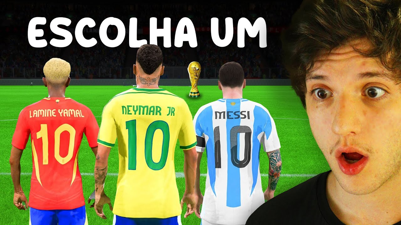 Adiciono 1 Número de Camisa até ganhar a Copa do Mundo