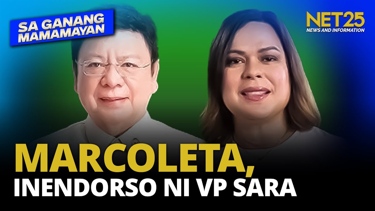 VP Sara Duterte, inendorso si Cong. Rodante Marcoleta sa Senado