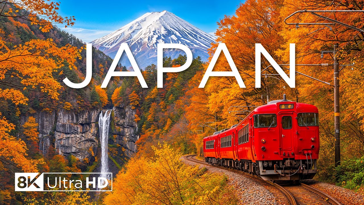 🍁 Autumn in Japan 8K | Stunning Fall Foliage & Scenic Nature Relaxation Film in Ultra HD