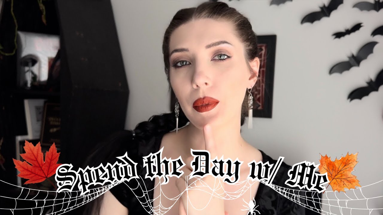 Spend the Day with Me | Coffee, Makeup, Thrifting & Spooky Reads
