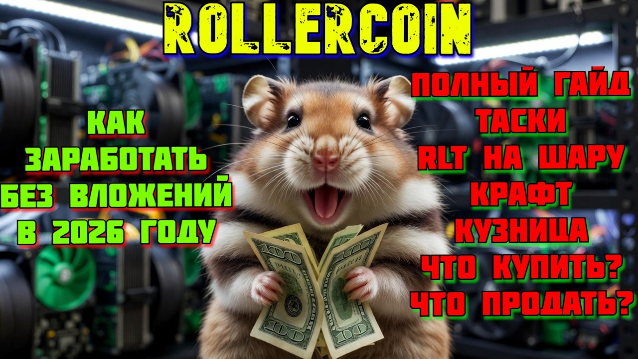 🔥ПОЛНЫЙ ГАЙД КАК НАЧАТЬ ЗАРАБАТЫВАТЬ в 2026 В ROLLERCOIN БЕЗ ВЛОЖЕНИЙ