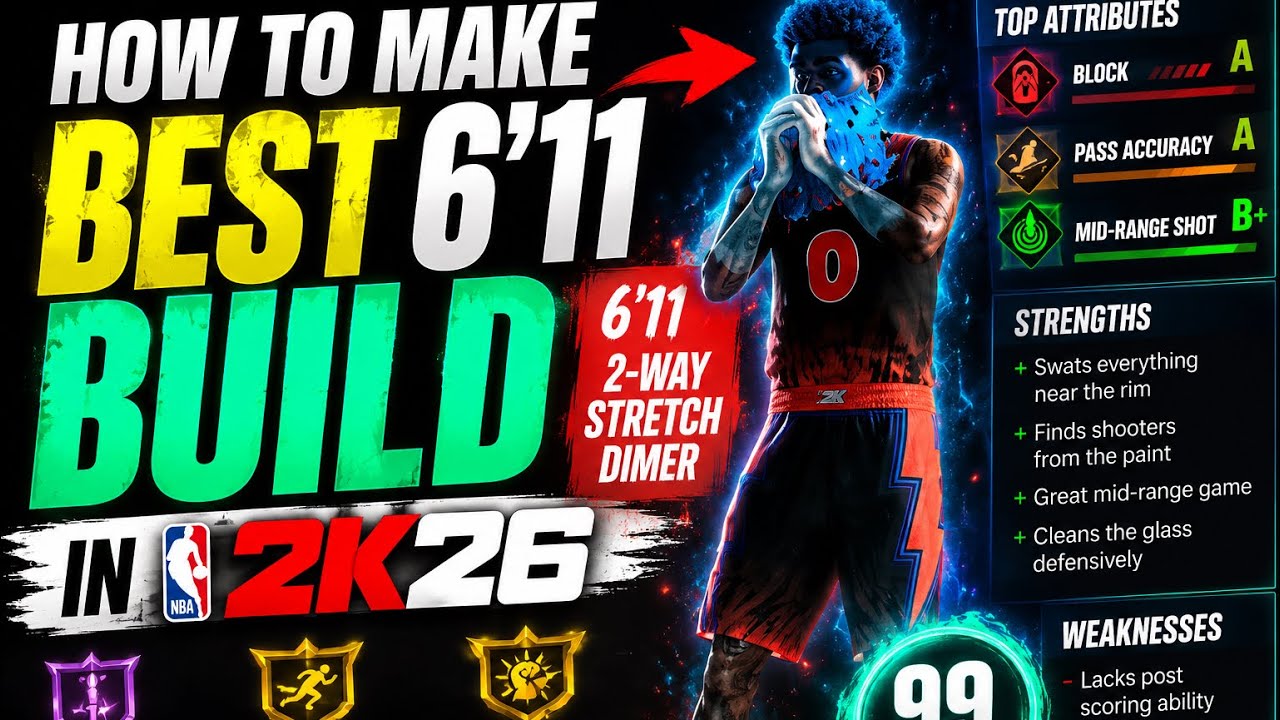 Best 6'11 Build 2K26!