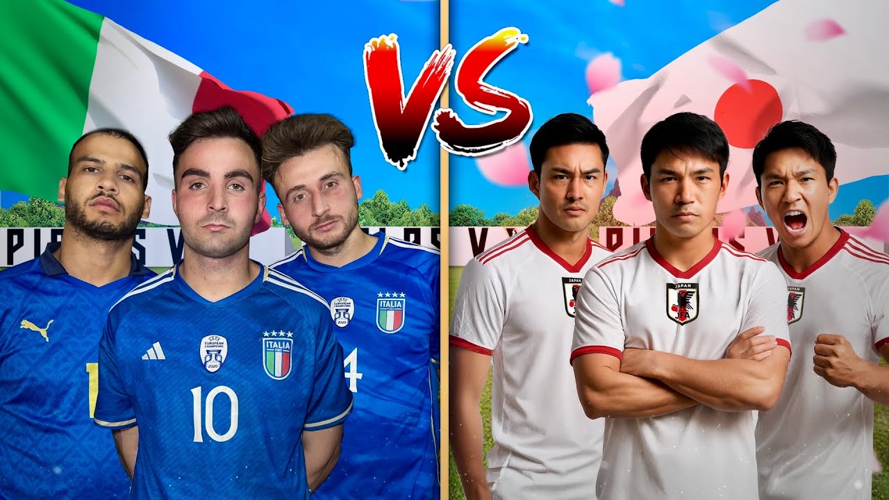 ⚽ Italia VS Giappone FOOTBALL CHALLENGE *La VENDETTA*