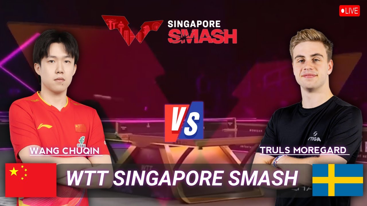 Exciting🔴Wang Chuqin vs Truls Moregard Highlights WTTSingapore Smash