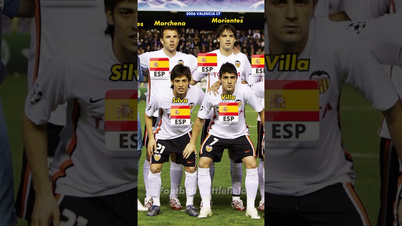 Valencia CF squad 2006🔥Nations❤️#footballshorts #ucl #davidsilva